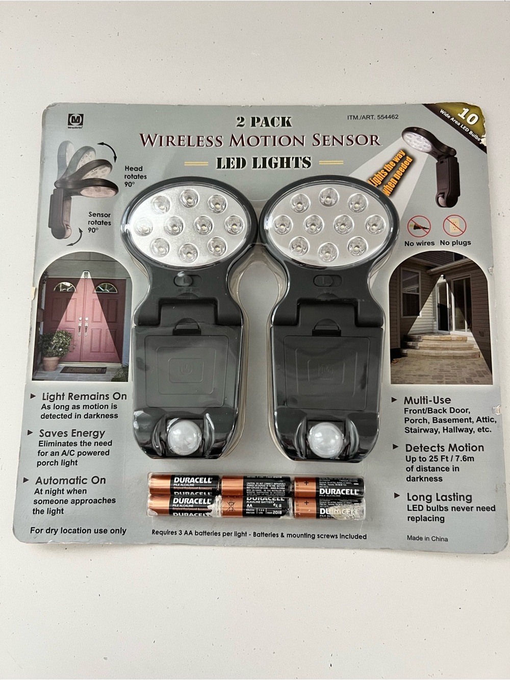Megabrite 2-Pack Wireless Motion Sensor LED Lights Costco new